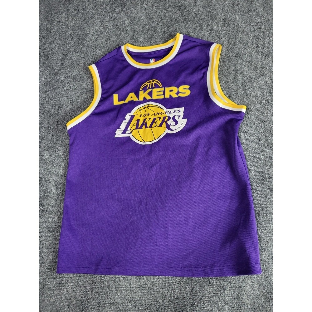 Nike LeBron James Lakers 6 Jersey Purple Gold Men Sz M Basketball Swingman NBA